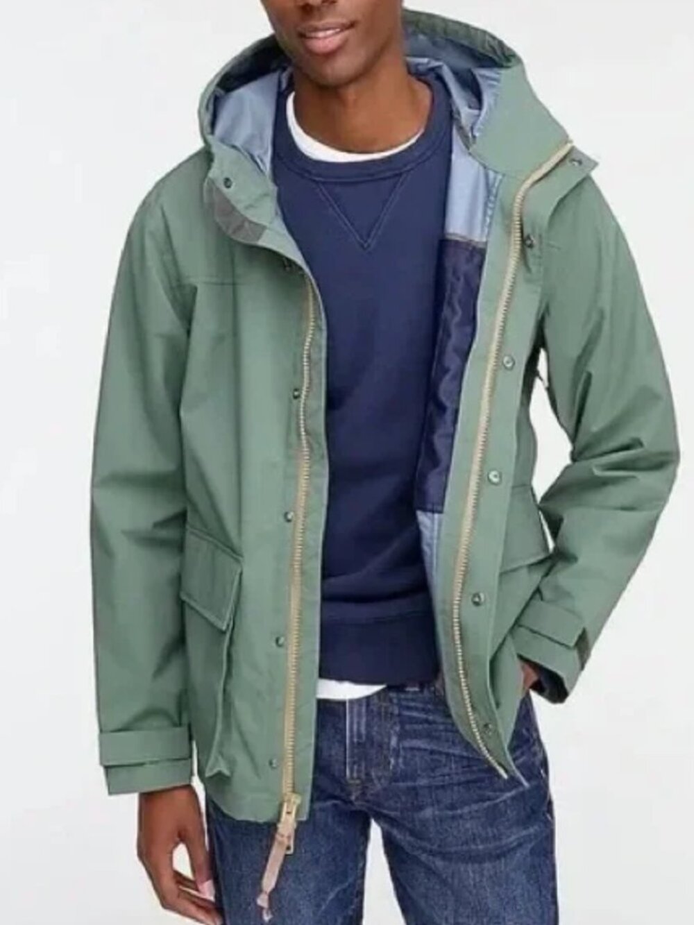 J Crew Brunswick Rain Jacket